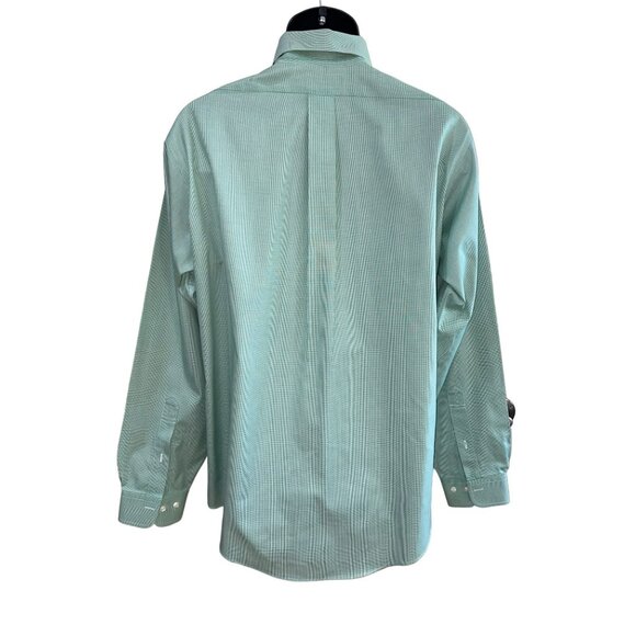 Brooks Brothers Mens Green Non-Iron Dress Shirt 15.5 34/35 Button-Down Long Slee - Picture 5 of 9